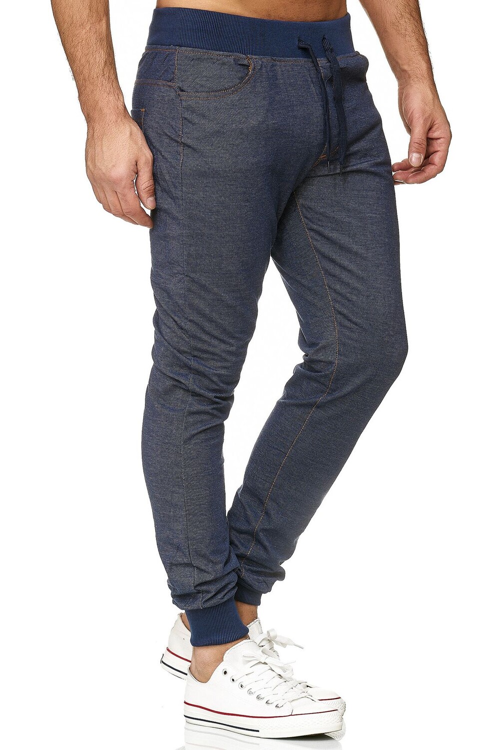 

Брюки Arizona Shopping Jogginghose Jeans Optik Sweathose Stretch Sporthose und Jungen, синий