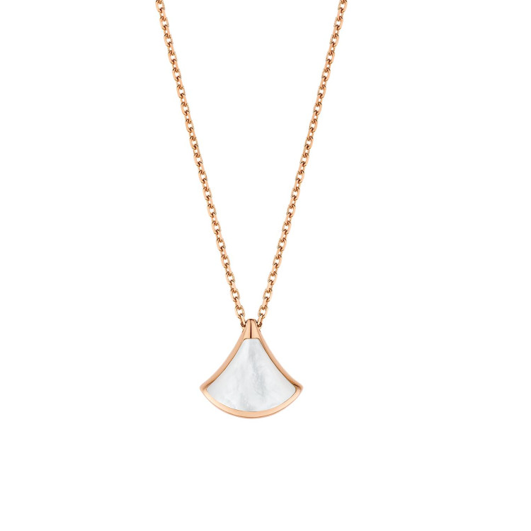 BVLGARI Divas' Dream колье из коллекции Rose Gold, золото/белый — фото 4