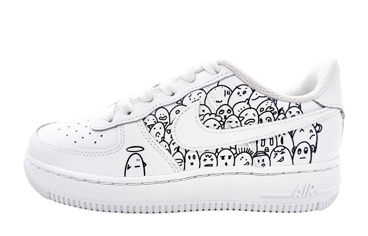 

Кроссовки Nike Air Force 1 Skateboarding Shoes Women's Low-top White, Black, белый