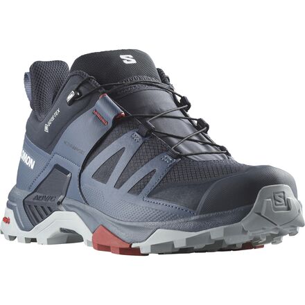 

Походные кроссовки X Ultra 4 GTX мужские Salomon, цвет Carbon/Bering Sea/Pearl Blue, Серый, Походные кроссовки X Ultra 4 GTX мужские Salomon, цвет Carbon/Bering Sea/Pearl Blue