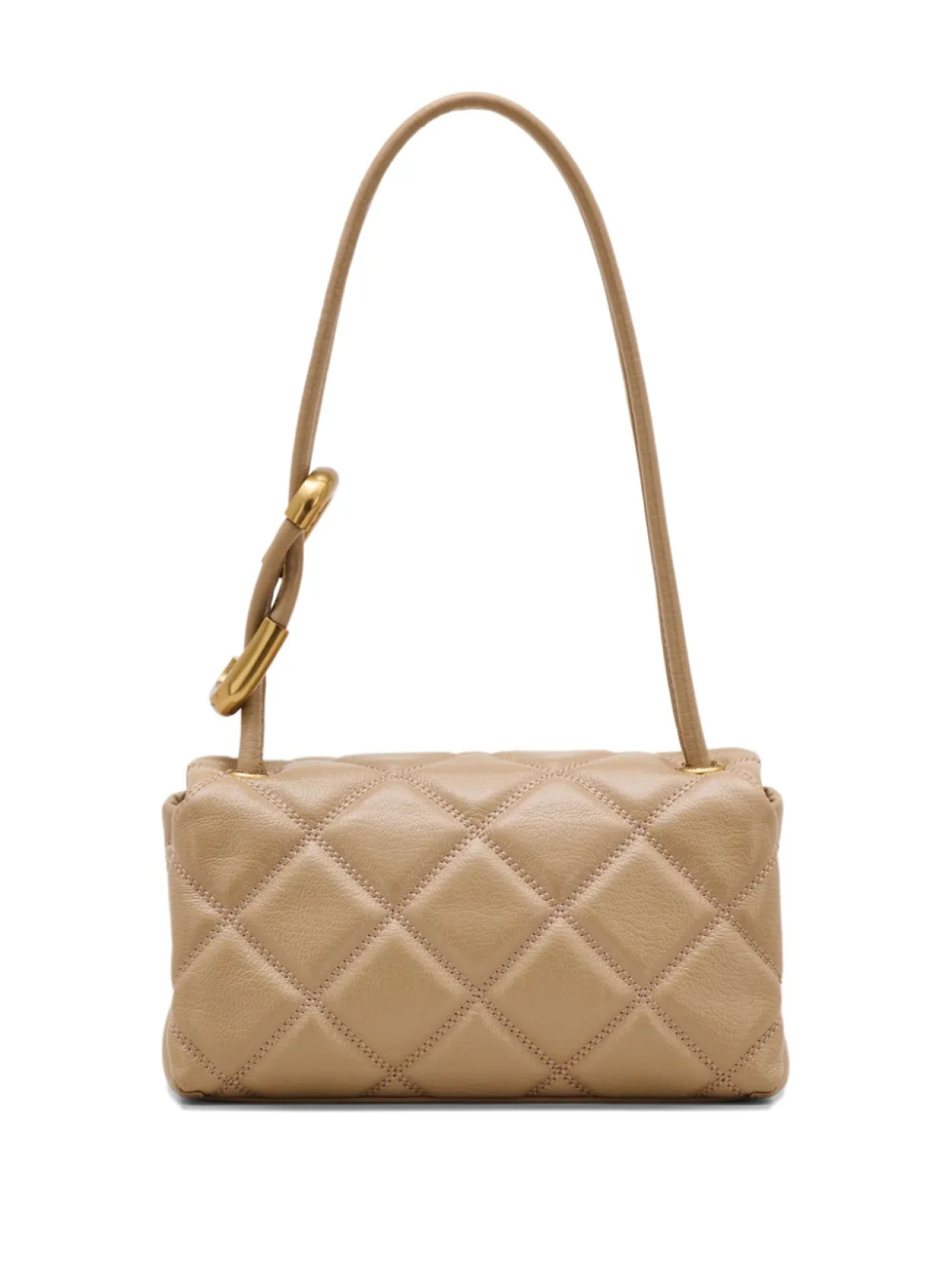 Marc Jacobs стеганая сумка на плечо The Quilted Leather Mini Dual, нейтральный — фото 3