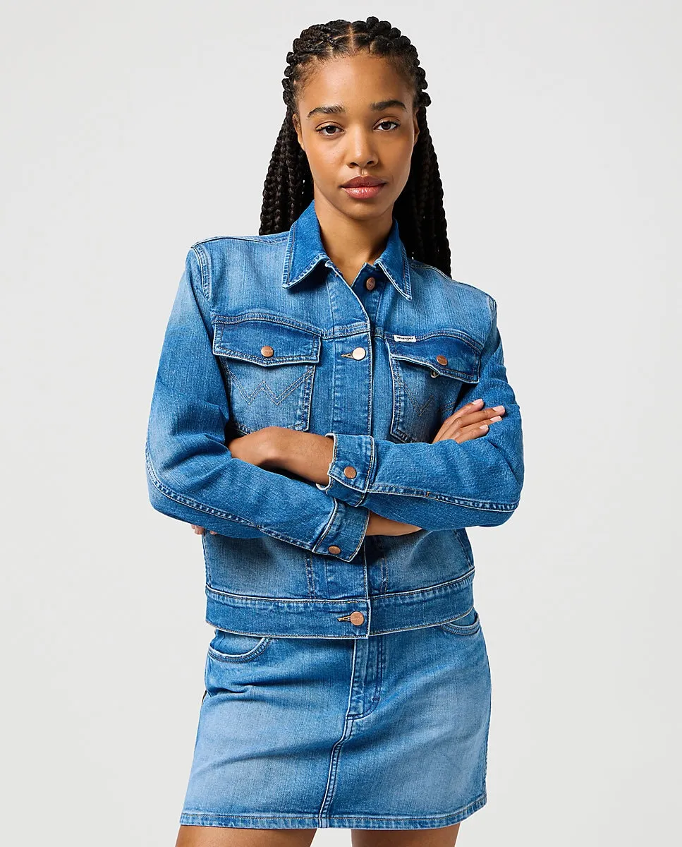 

Женская джинсовая куртка Wrangler, индиго
