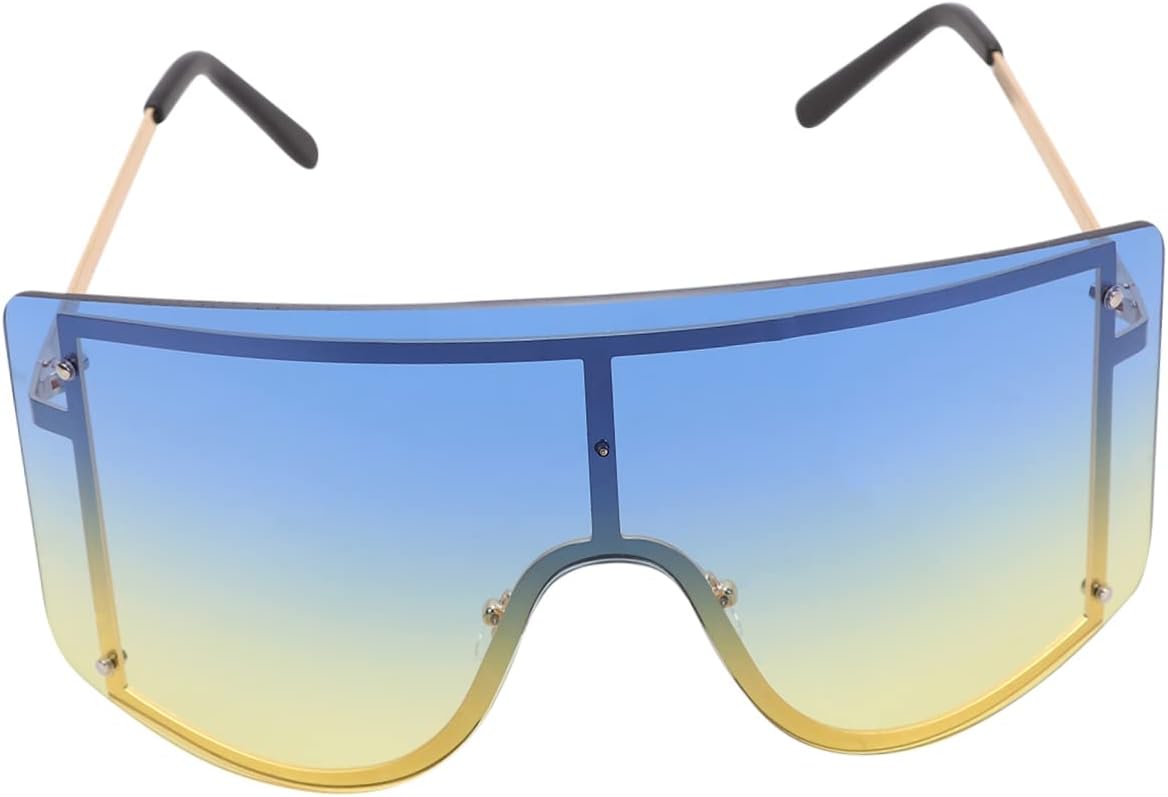 

VICASKY 1 пара модных солнцезащитных очков, креативная пляжная оправа, ветрозащитные очки для мужчин и женщин, легкие и стильные, для активного отдыха на природе, Blue