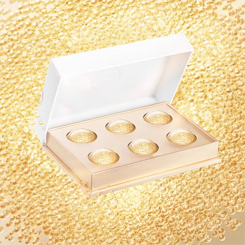 Осветляющая увлажняющая маска для лица с маленькими золотыми шариками успокаивающая увлажняющая GALENIC — фото 3
