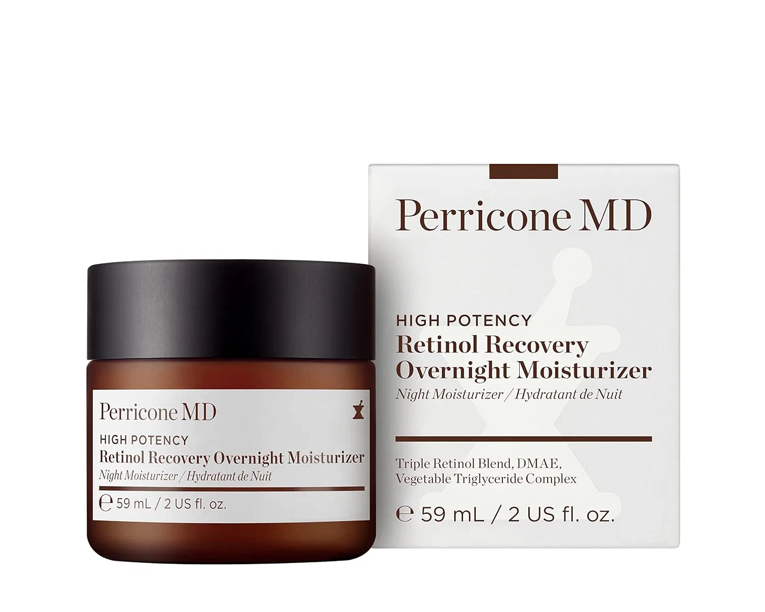 Крем для лица Perricone Md — Ночной увлажняющий с ретинолом High Potency Retinol Recovery, 59 мл — фото 2