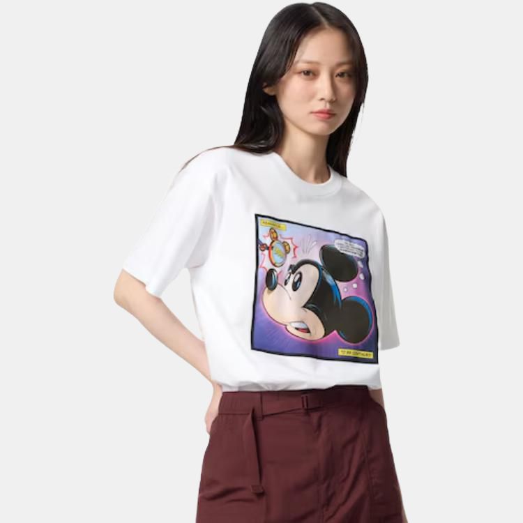 UNIQLO Футболка Disney Co brand Unisex White — фото 3