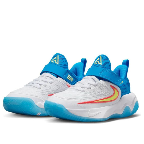 Кроссовки giannis immortality 4 se 'white photo blue lemon' Nike, белый — фото 3