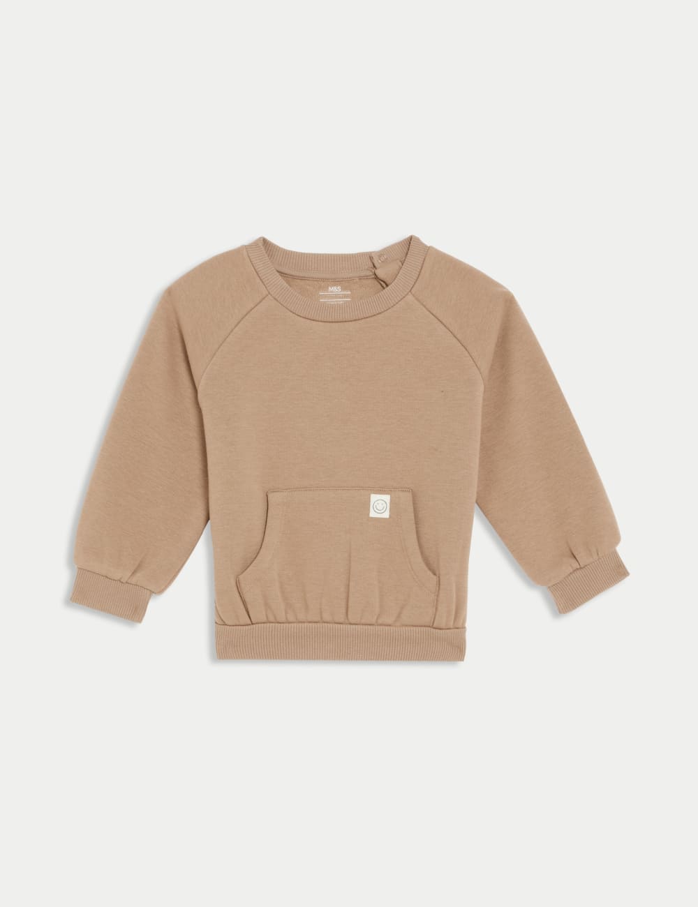 

Свитшот из хлопковой смеси Marks & Spencer, коричневый