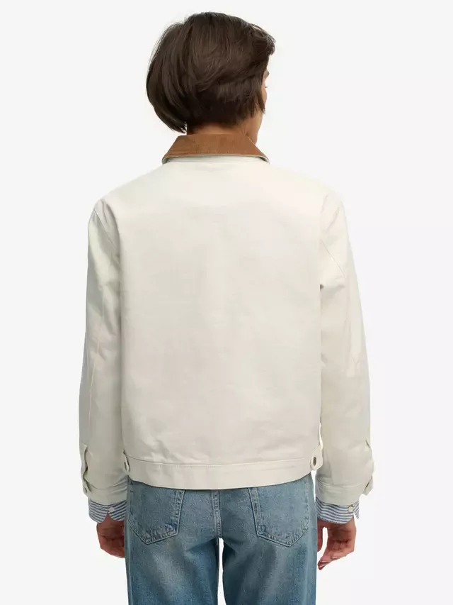 Куртка ранчо с вельветовым воротником Superdry, Off White — фото 2