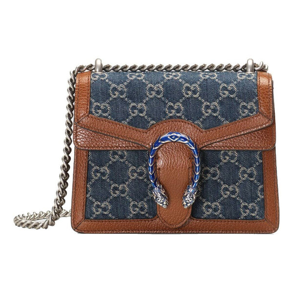 

Сумка dionysus single shoulder bag mini blue/brown Gucci, коричневый