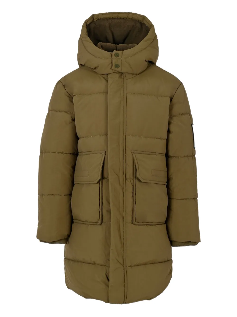 

Стеганая куртка с капюшоном Timberland Kids, коричневый