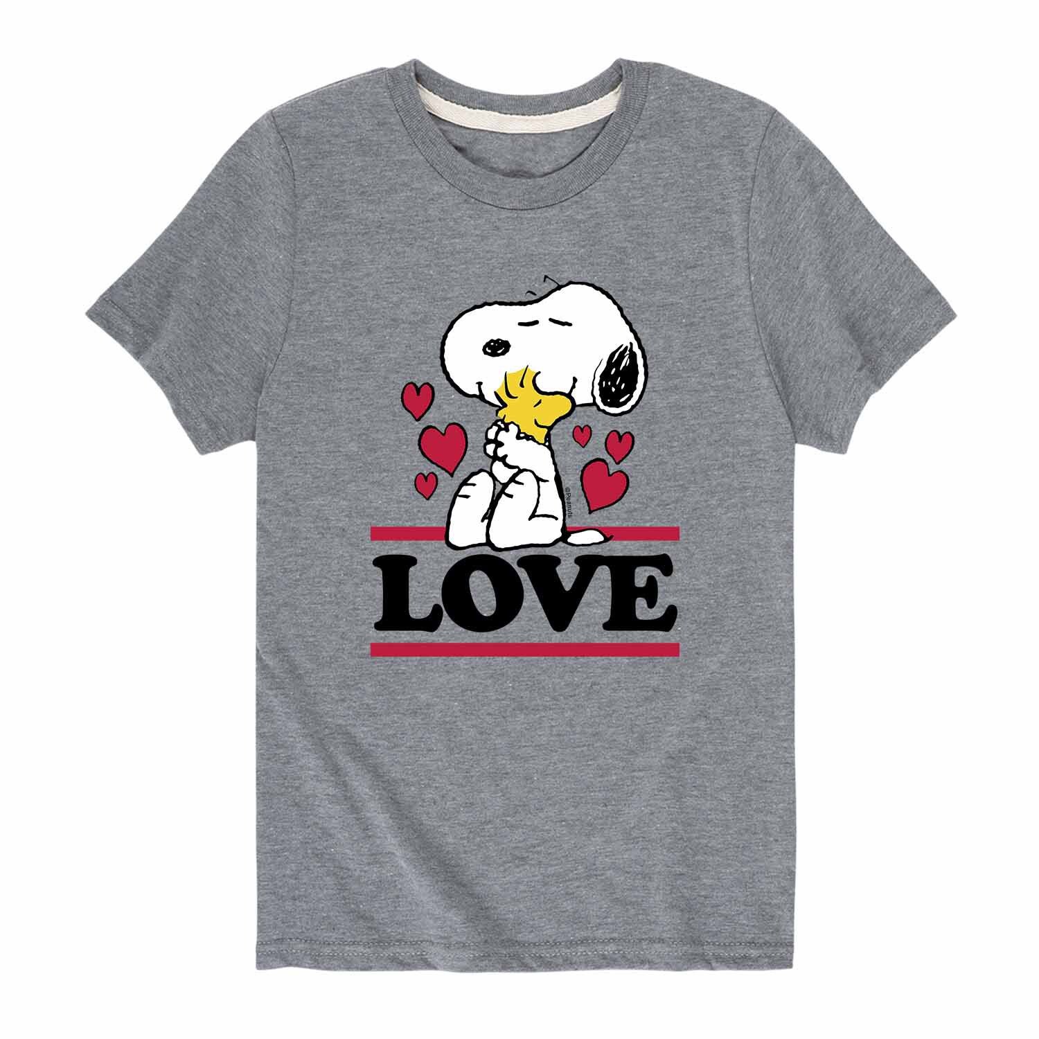 

Футболка с рисунком Love Snoopy Woodstock для мальчиков 8–20 лет Licensed Character