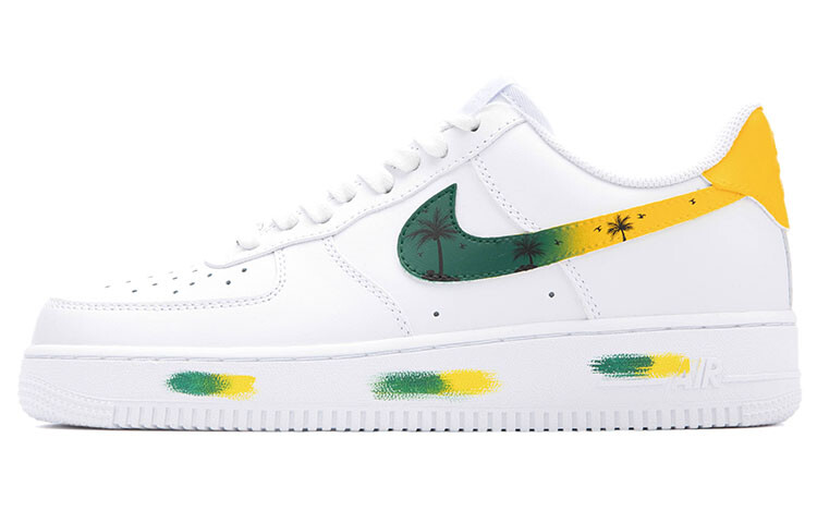 

Кроссовки для скейтбординга Air Force 1 женские с низким верхом, белые/желтые/зеленые/черные Nike, Черный, Кроссовки для скейтбординга Air Force 1 женские с низким верхом, белые/желтые/зеленые/черные Nike