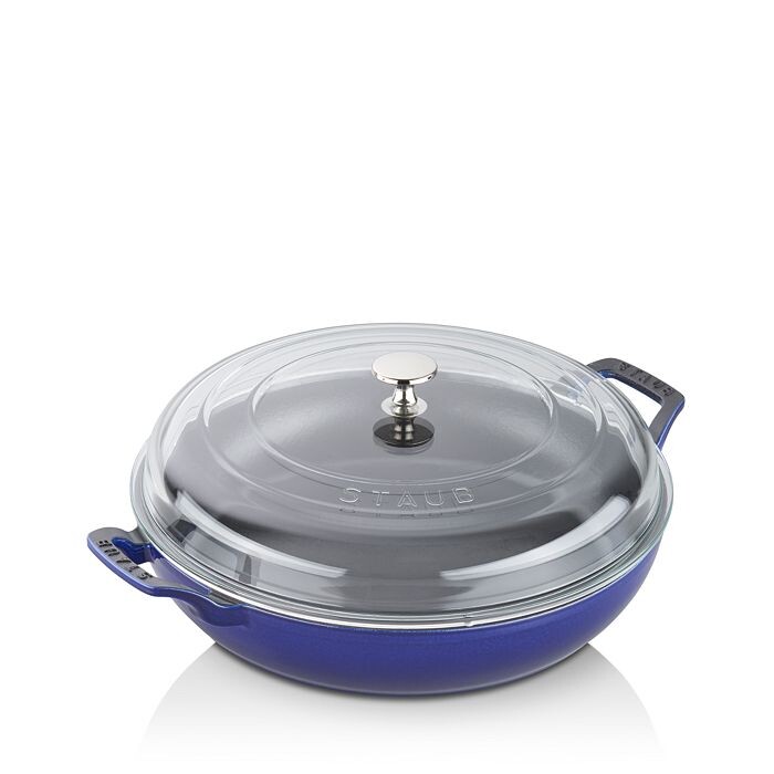 

Braiser Staub на 3,5 литра со стеклянной крышкой, синий