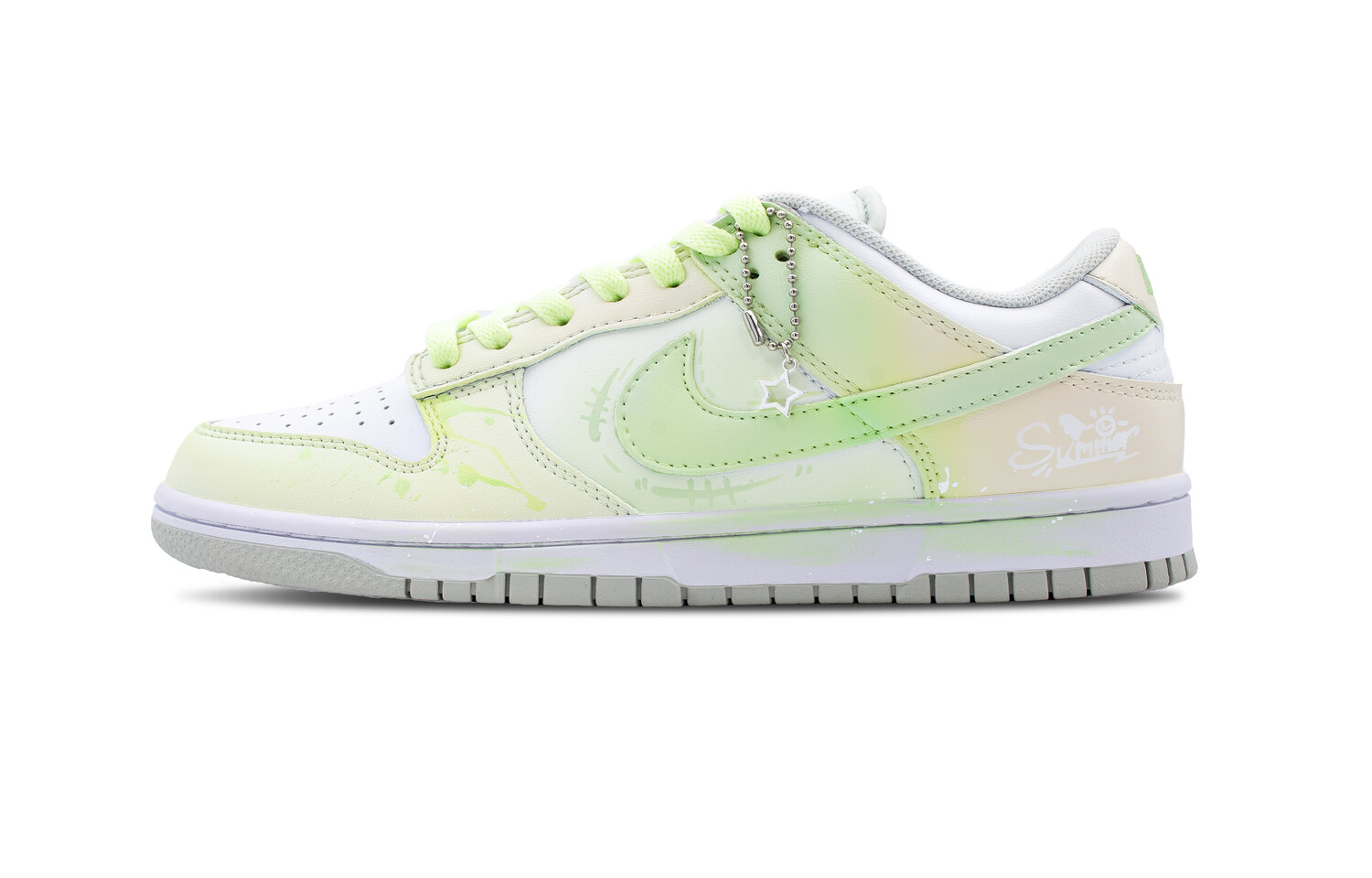 

Кроссовки Nike Skateboarding Shoes Men Low-top White/green, светло-зеленый