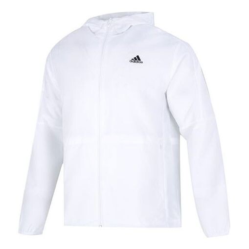 

Куртка Men's adidas Mh Lite Wvjkt Athleisure Casual Sports Hooded Solid Color Woven White Jacket, белый