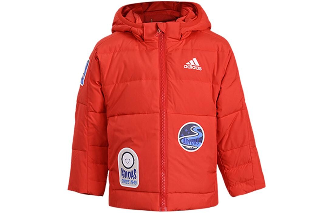 

Детский пуховик Adidas, красный