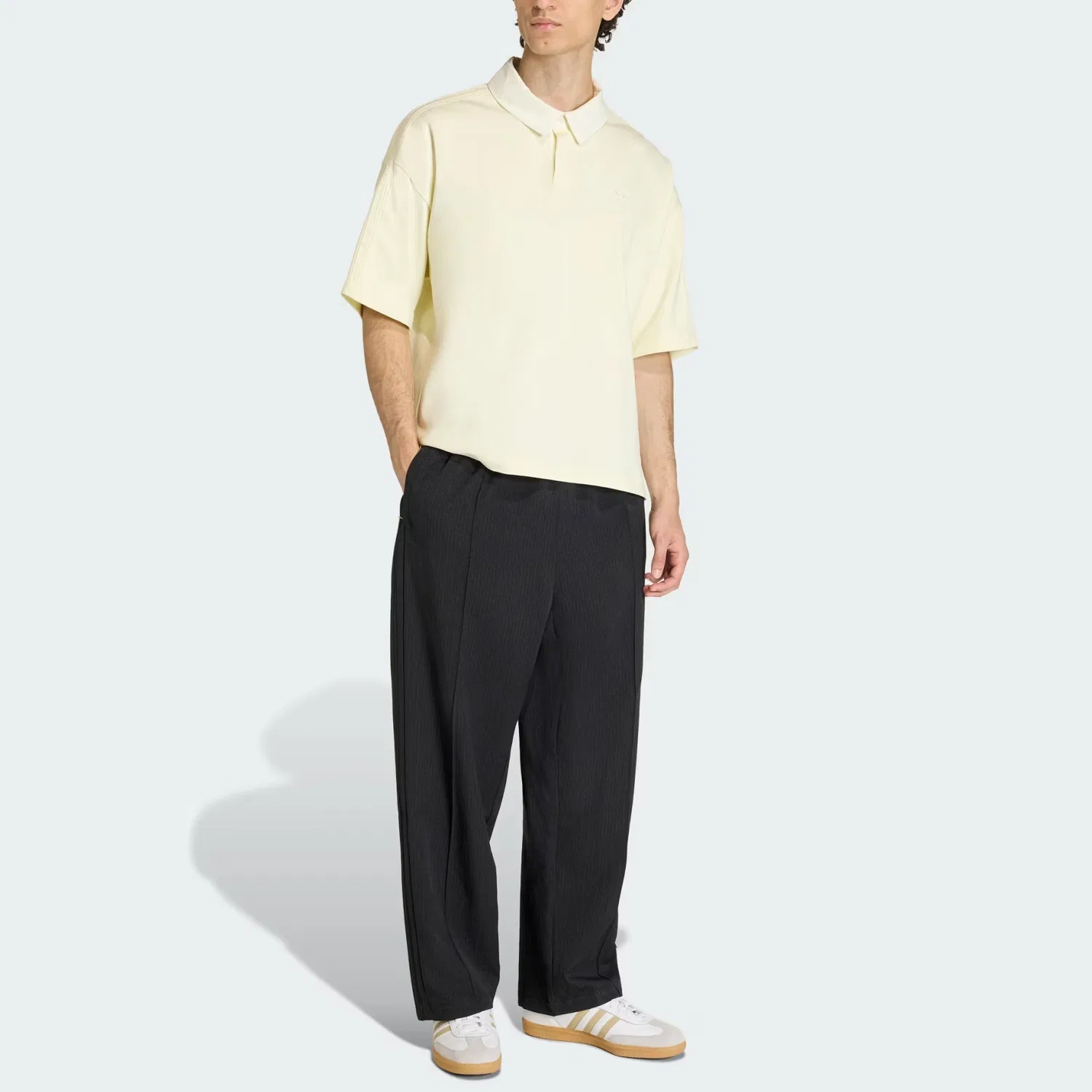 Трек-штаны Firebird pinstripe logo Adidas Originals, Black — фото 3