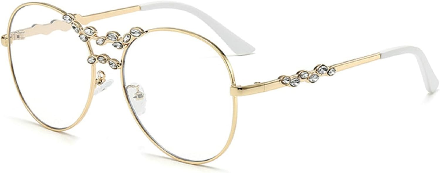 

Винтажные солнцезащитные очки со стразами, модные женские очки-пилот, стильный и популярный дизайн, защита от ультрафиолета UV400, блестящие солнцезащитные очки N45 mincl, Clear