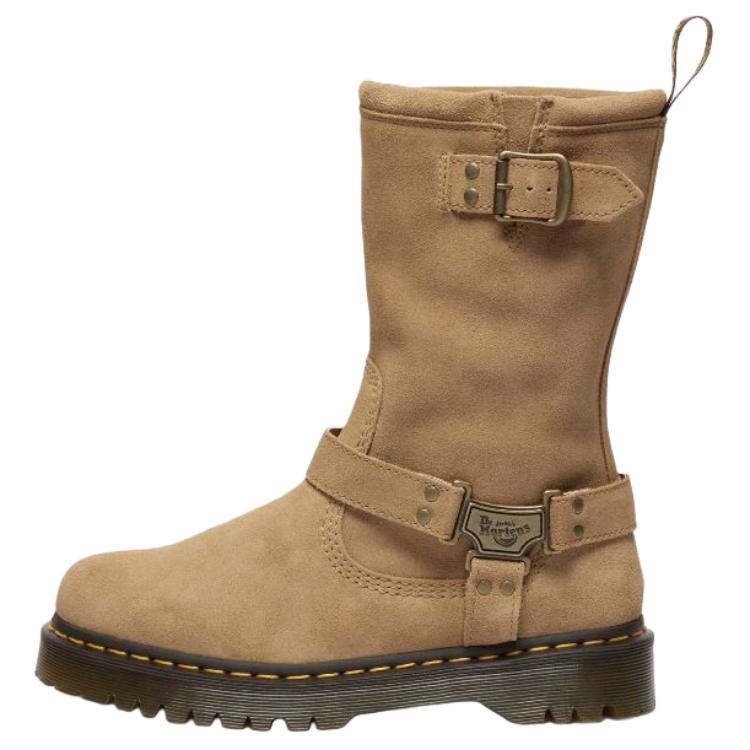 

Ботинки высокие Anistone Hi Rigger высотой 3,5 см унисекс tan Dr.Martens, коричневый