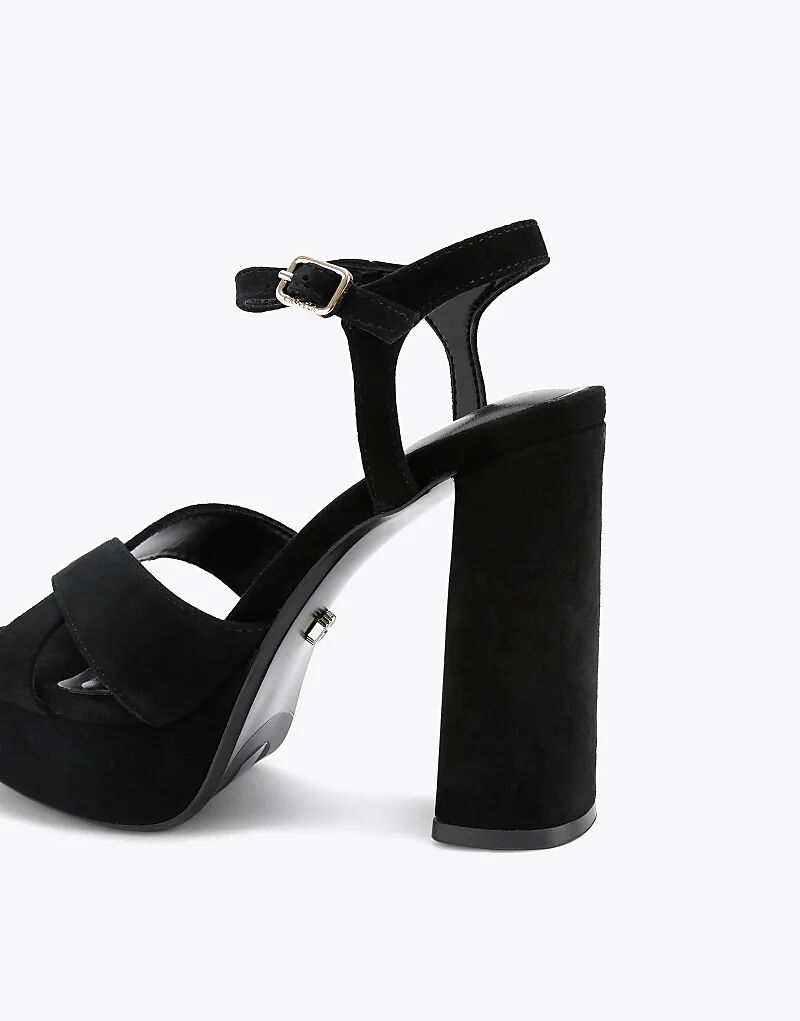 Босоножки на платформе и каблуке Carvela Cinzia черного цвета — фото 3