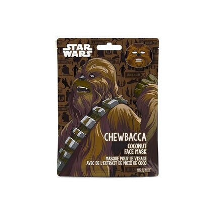 

Маска для лица Disney Chewbacca Star Wars, увлажняющая и освежающая для сияющей кожи, 30 г, Mad Beauty