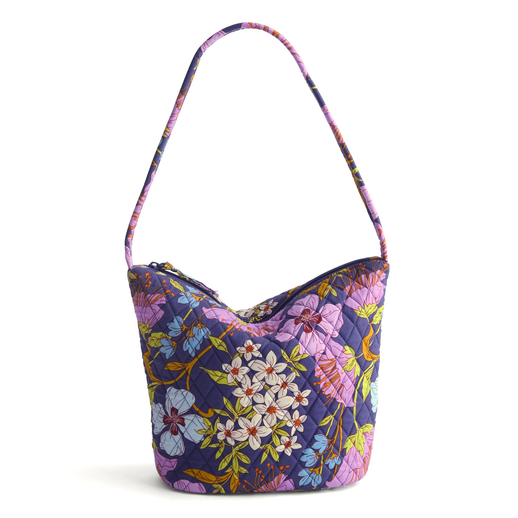 

Выходная хлопковая мешковатая сумка-ведро через плечо Vera Bradley, Coffee Garden