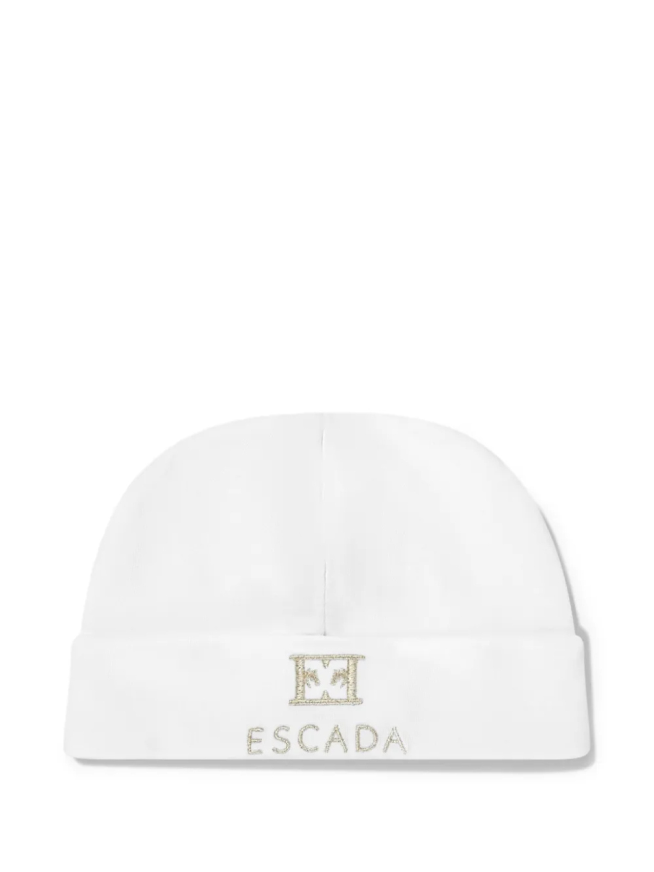 

Шапка Escada Kids с вышитым логотипом, белый