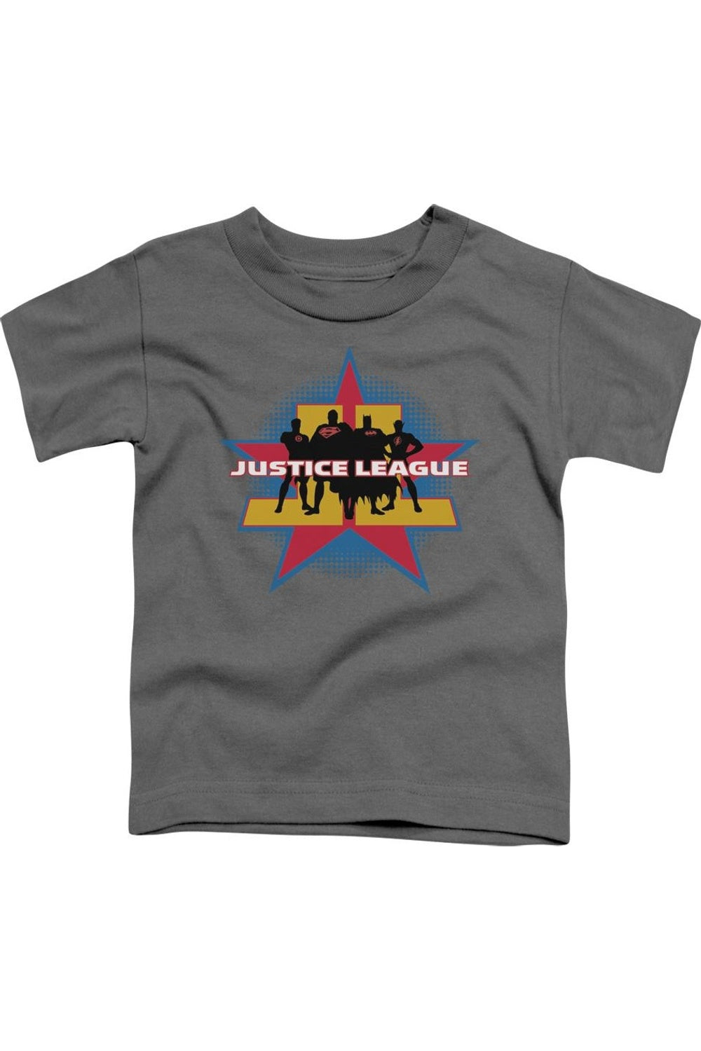 

Футболка с коротким рукавом для детей "Лига справедливости Америки: Стой гордо" Gildan, Charcoal