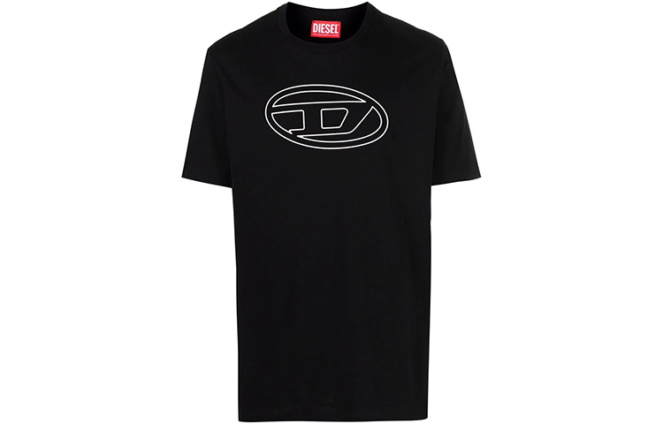 

Футболка DIESEL T-Just-Bigoval из хлопка, черная