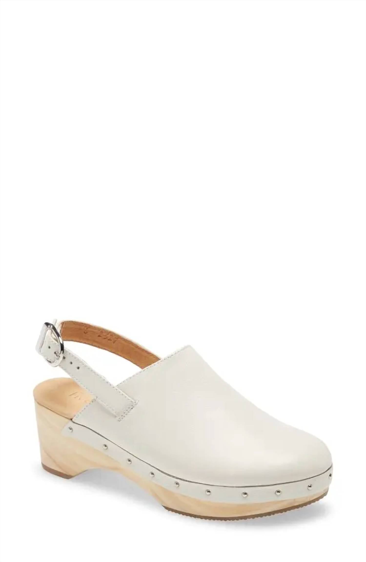 Женские слингбэк-клоги Zen из йогуртовой кожи CORDANI, Yogurt Leather