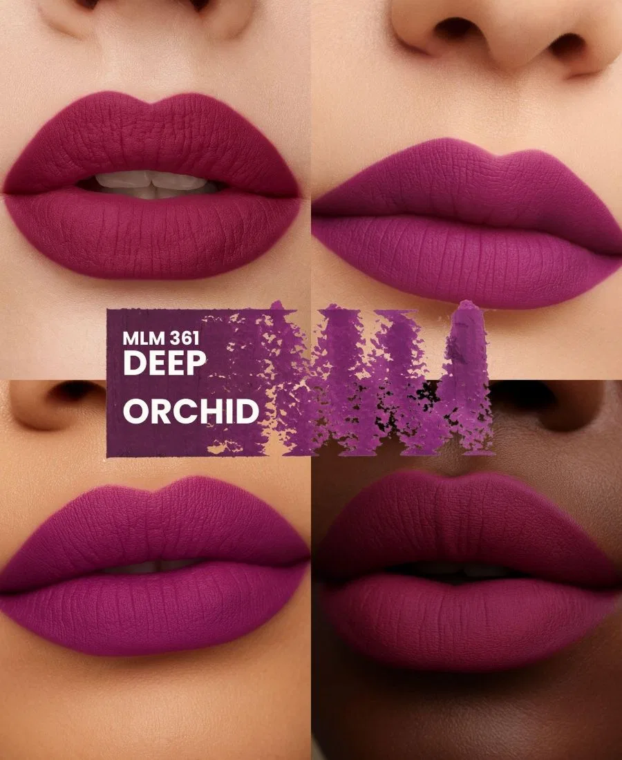 Набор из двух матовых помад Siia Cosmetics, m 361 deep orchid — фото 3