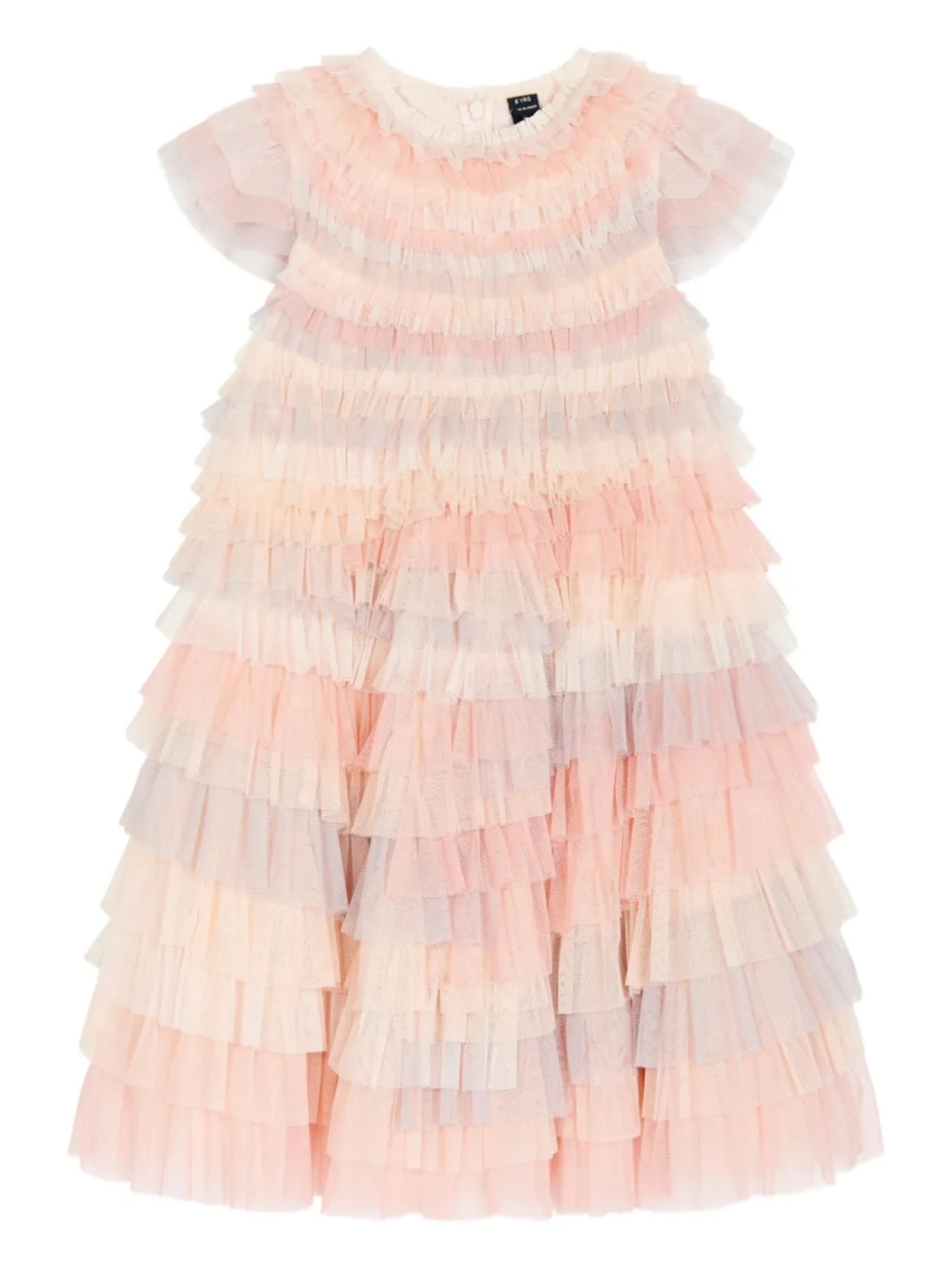 

Платье с оборками NEEDLE & THREAD KIDS, розовый