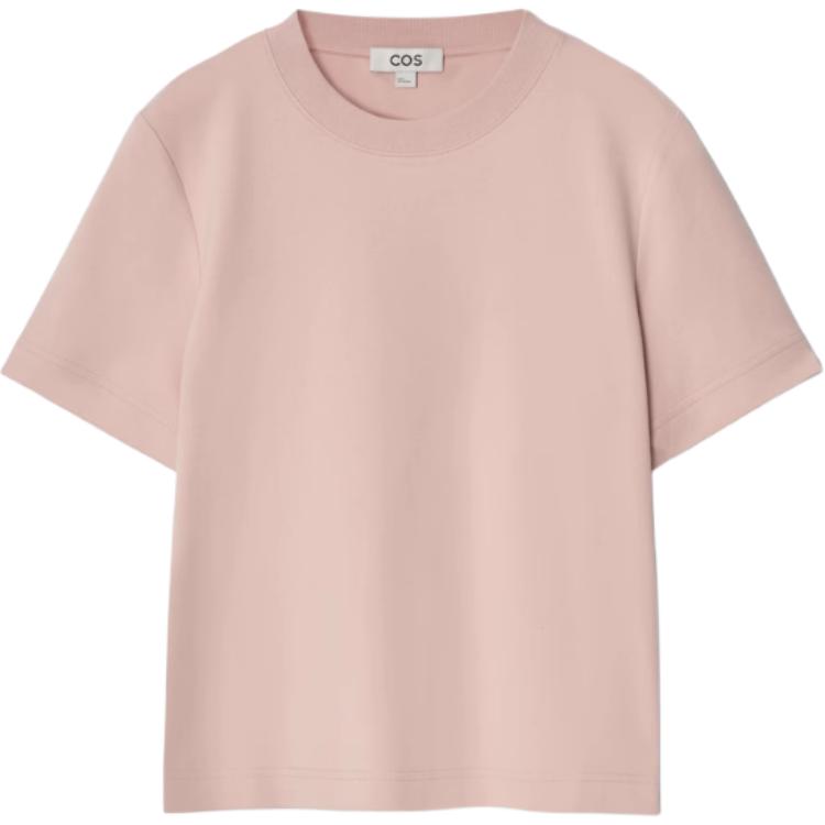 

Футболка с рукавом дроп-шоулдер женская COS, светло-розовый