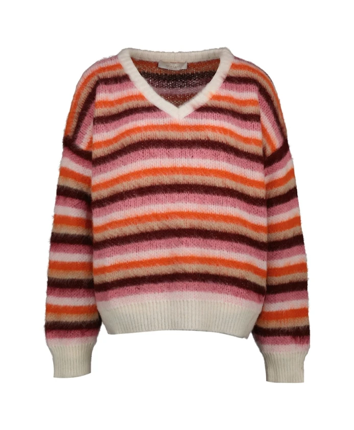 

Вязаный свитер кремового цвета Amãlie & Amãlie, мультиколор