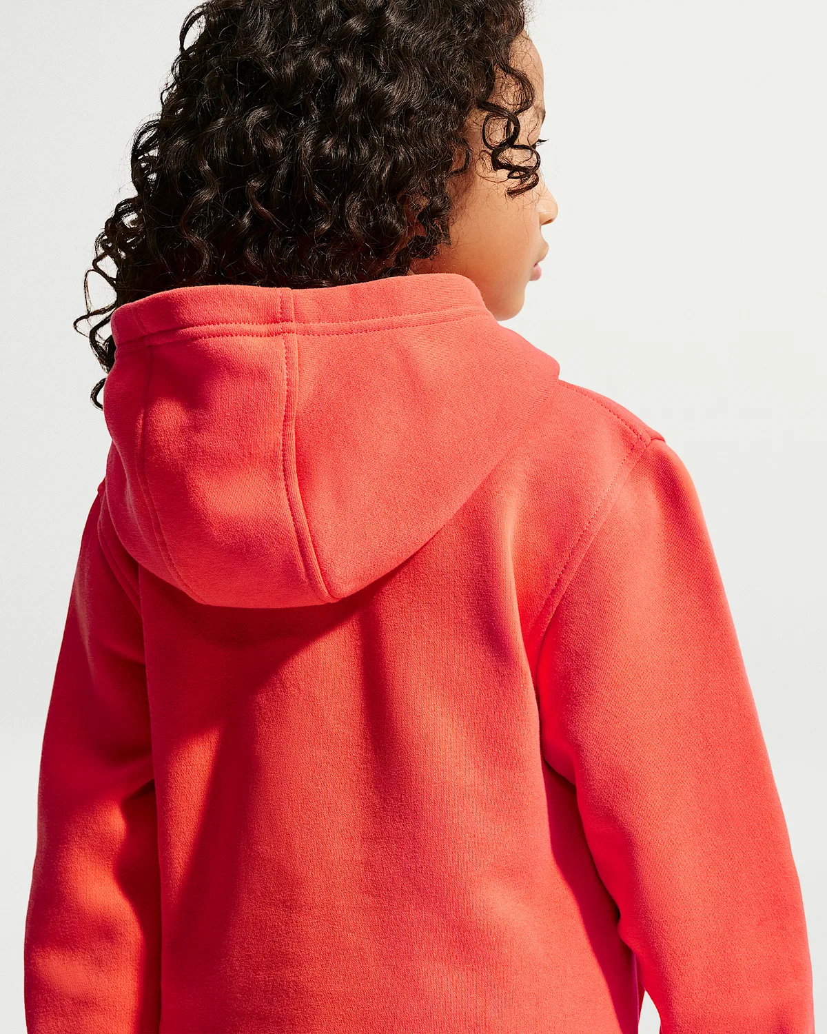Детская толстовка Nike Sportswear Club Fleece, Turf Orange/White — фото 2