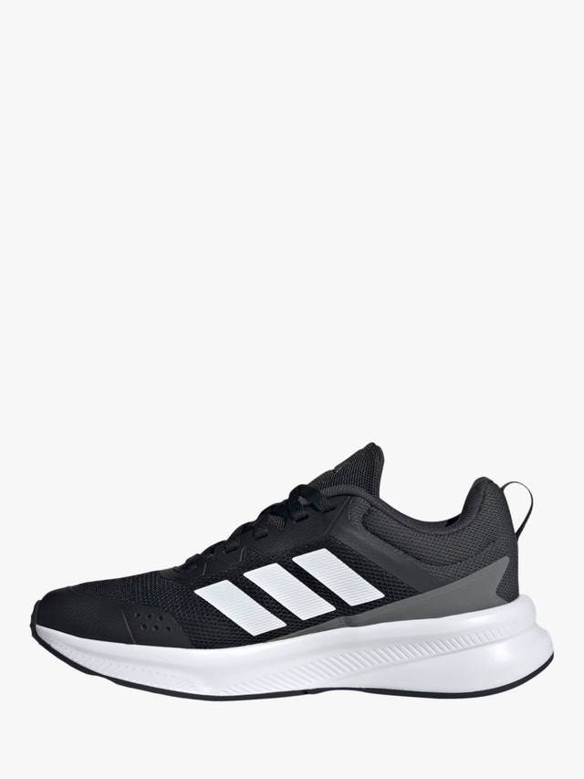 Детские кроссовки Fortarun 4.0 на шнурках adidas, Black White — фото 3