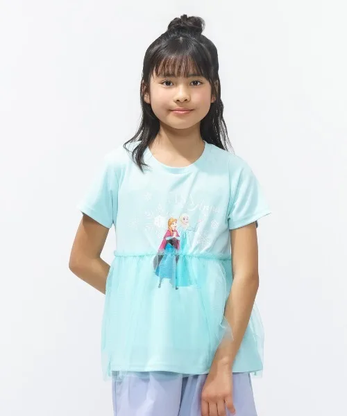 Детская футболка с UV защитой Disney iCOOL Dress T-shirt голубая