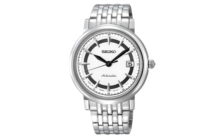 

SEIKO Часы Presage Series Automatic Mechanical Movement Stainless Steel Strap Watch 42mm Men's Watch White Dial, White