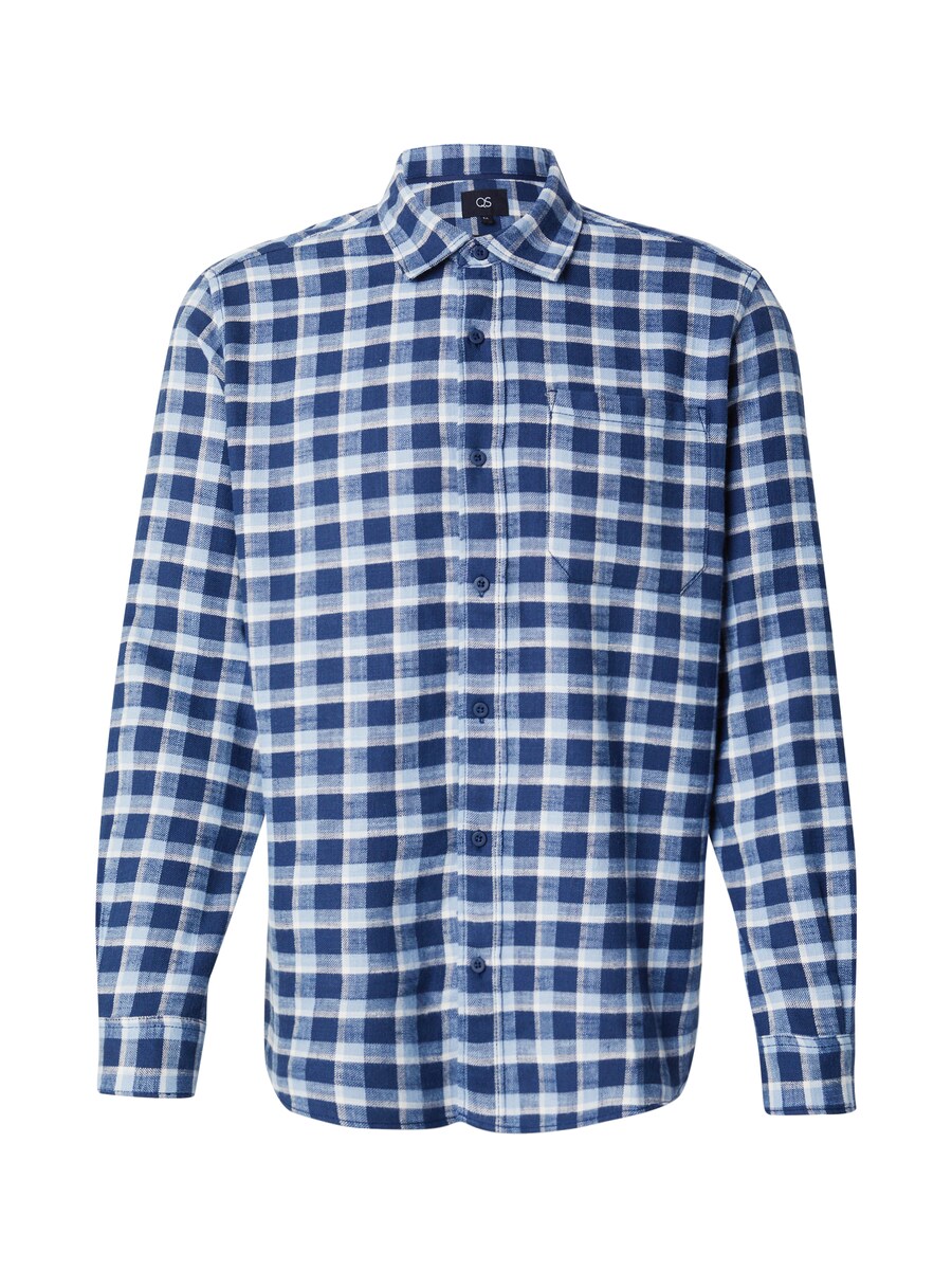 

Рубашка обычного кроя на пуговицах QS, цвет Light blue/Dark blue