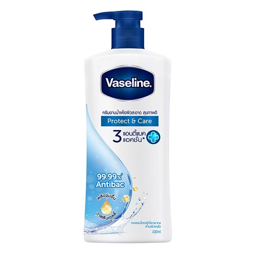 

Vaseline Healthy Plus Гель для душа Protect Care 430 мл. ครีมอาบน้ำ, Blue