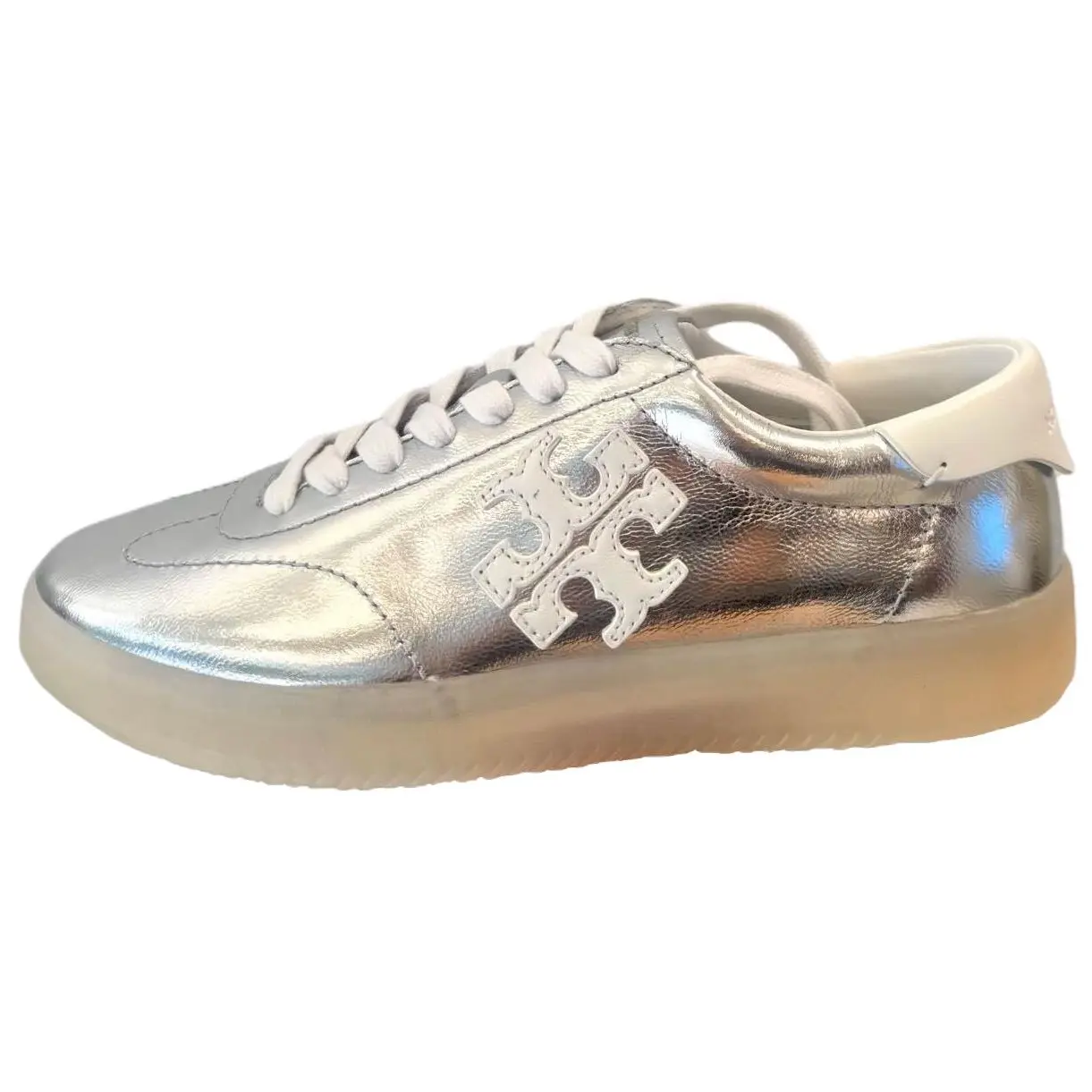 Кроссовки для скейтбординга Phoeni Low Top, женские, серебристые TORY BURCH, Silver