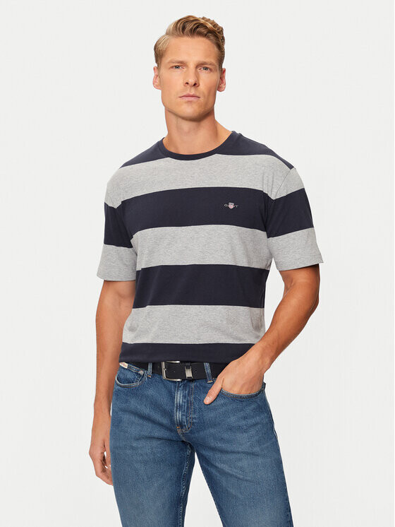 

Футболка стандартного кроя Gant, серый