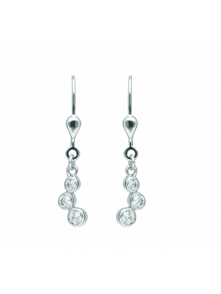 

Adeliás Женские серьги из серебра 925 пробы / серьги с цирконами в серебре