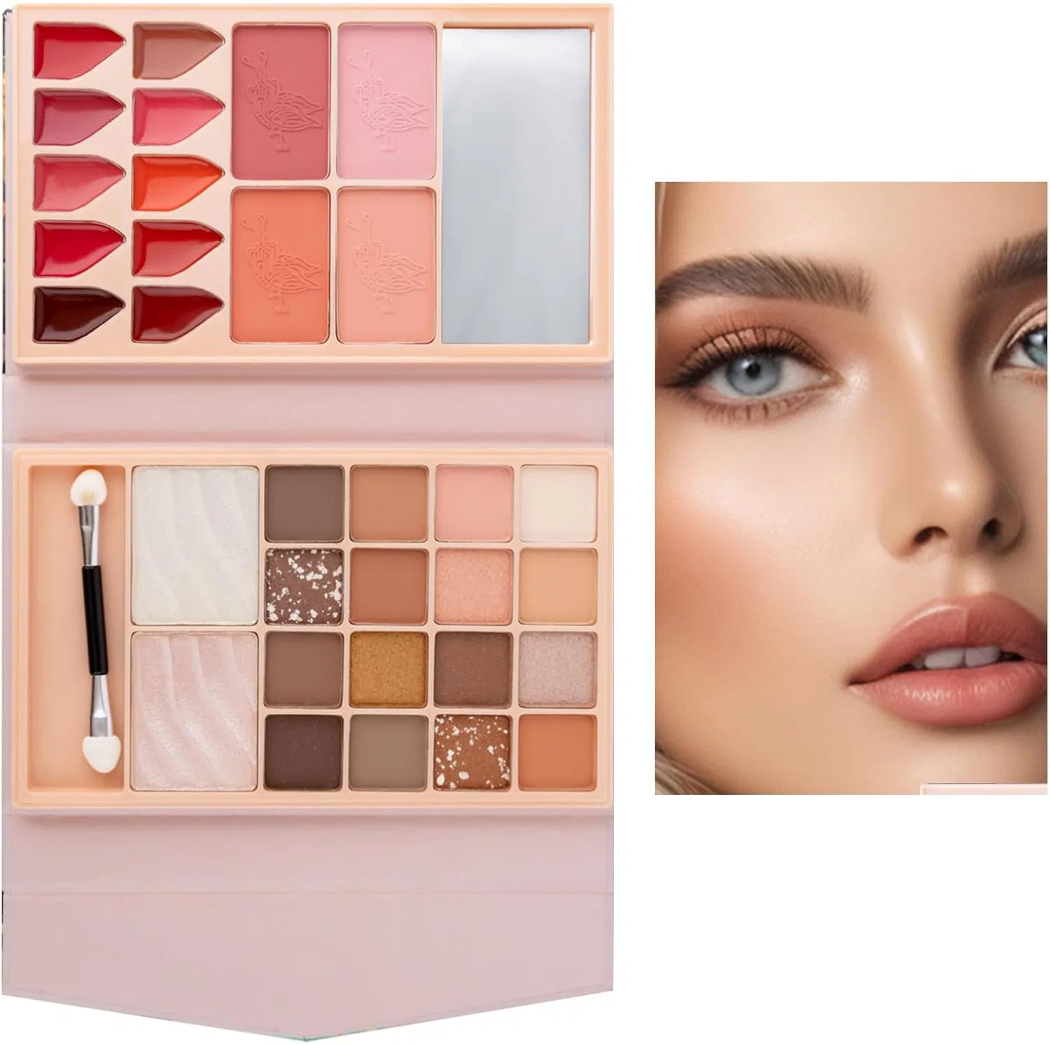 Палетка для контуринга и хайлайтинга Multifunctional Beauty Kit, No Brand, 1 шт.