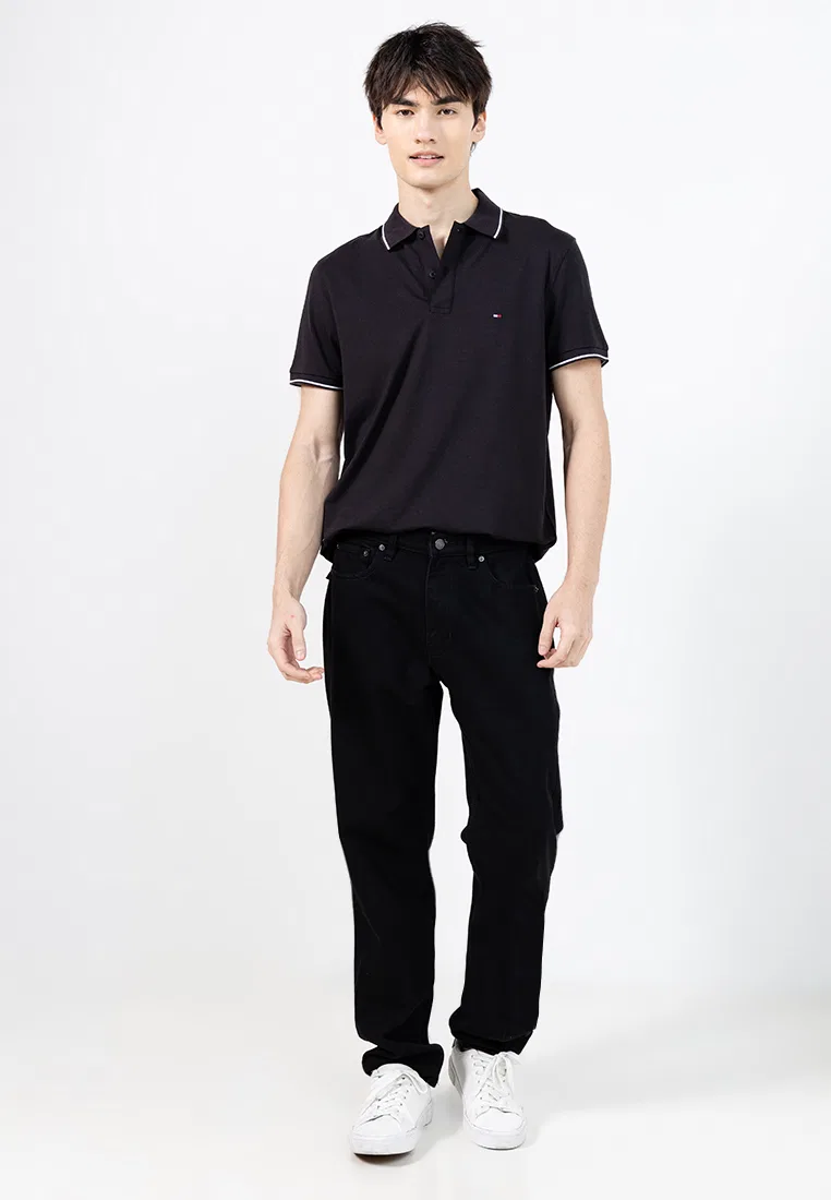 Поло Performance Regular Fit Quick Dry, Th Mainline Tommy Hilfiger, черный/мультиколор — фото 4