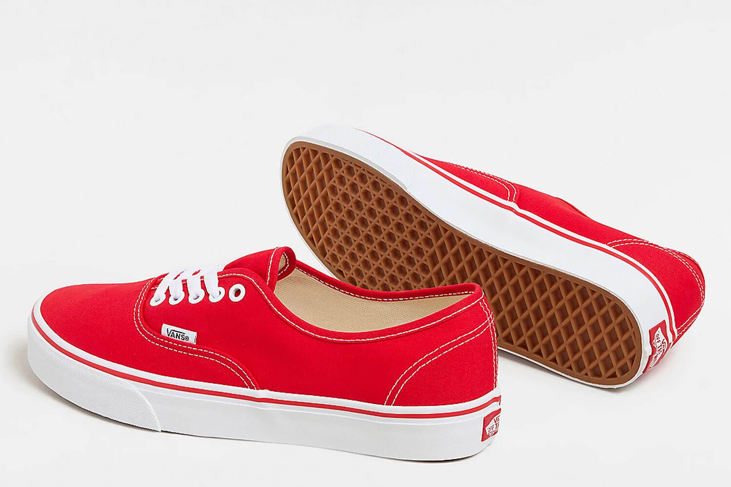 Ua аутентичные кроссовки Vans, красный — фото 3