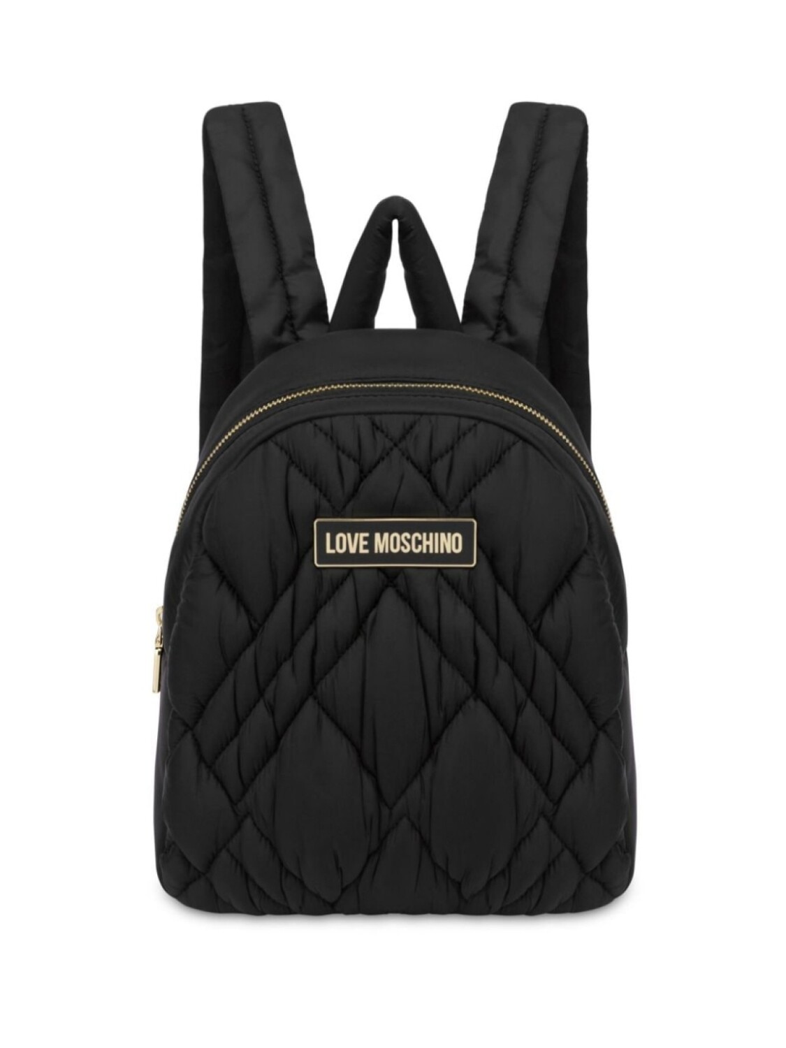 

Love Moschino стеганый рюкзак с логотипом, черный