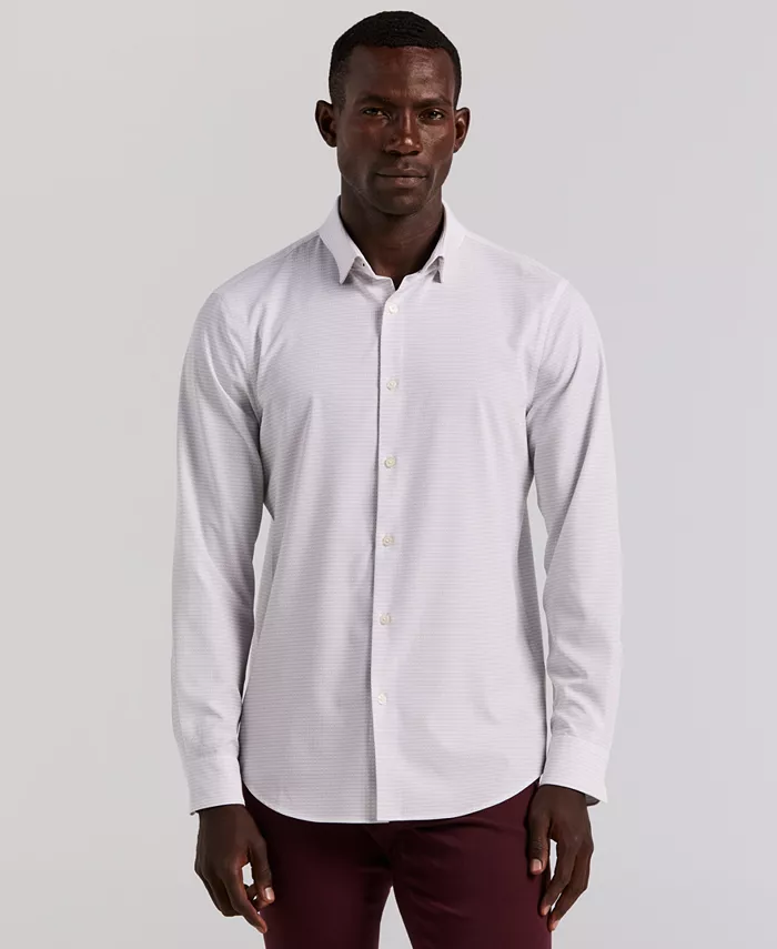 

Мужская рубашка с длинным рукавом на пуговицах Perry Ellis, белый