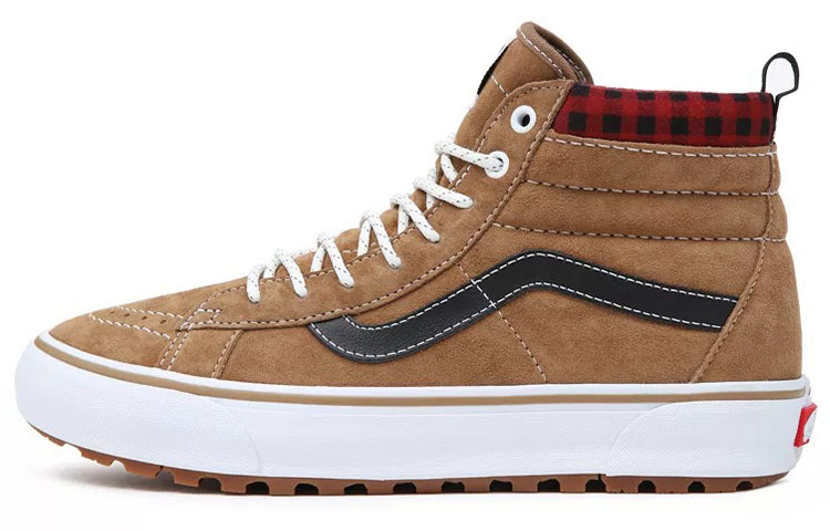 Кроссовки Vans Sk8-Hi MTE-1 Plaid Brown Red